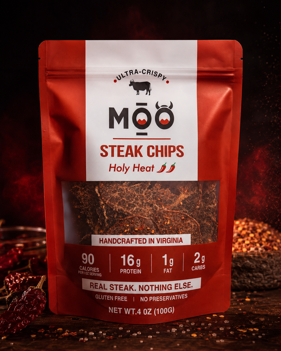 MŌŌ Steak Chips — Holy Heat package